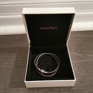 Pandora Leather Bracelet in Purple